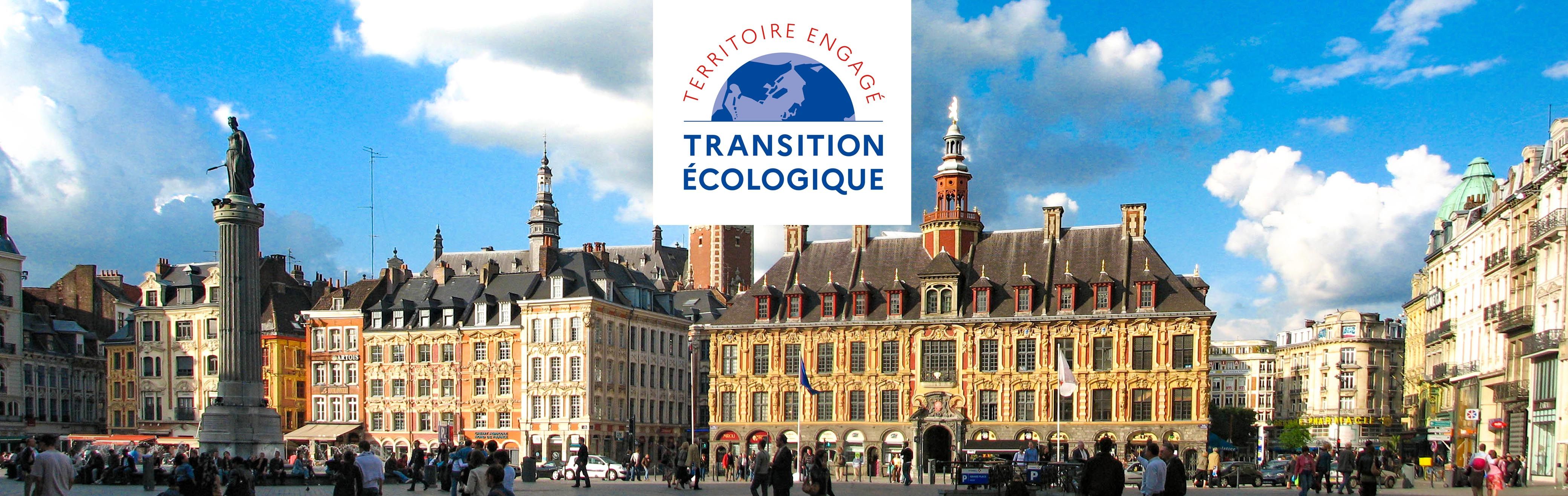 Panorama de la Grand Place, en centre-ville de Lille