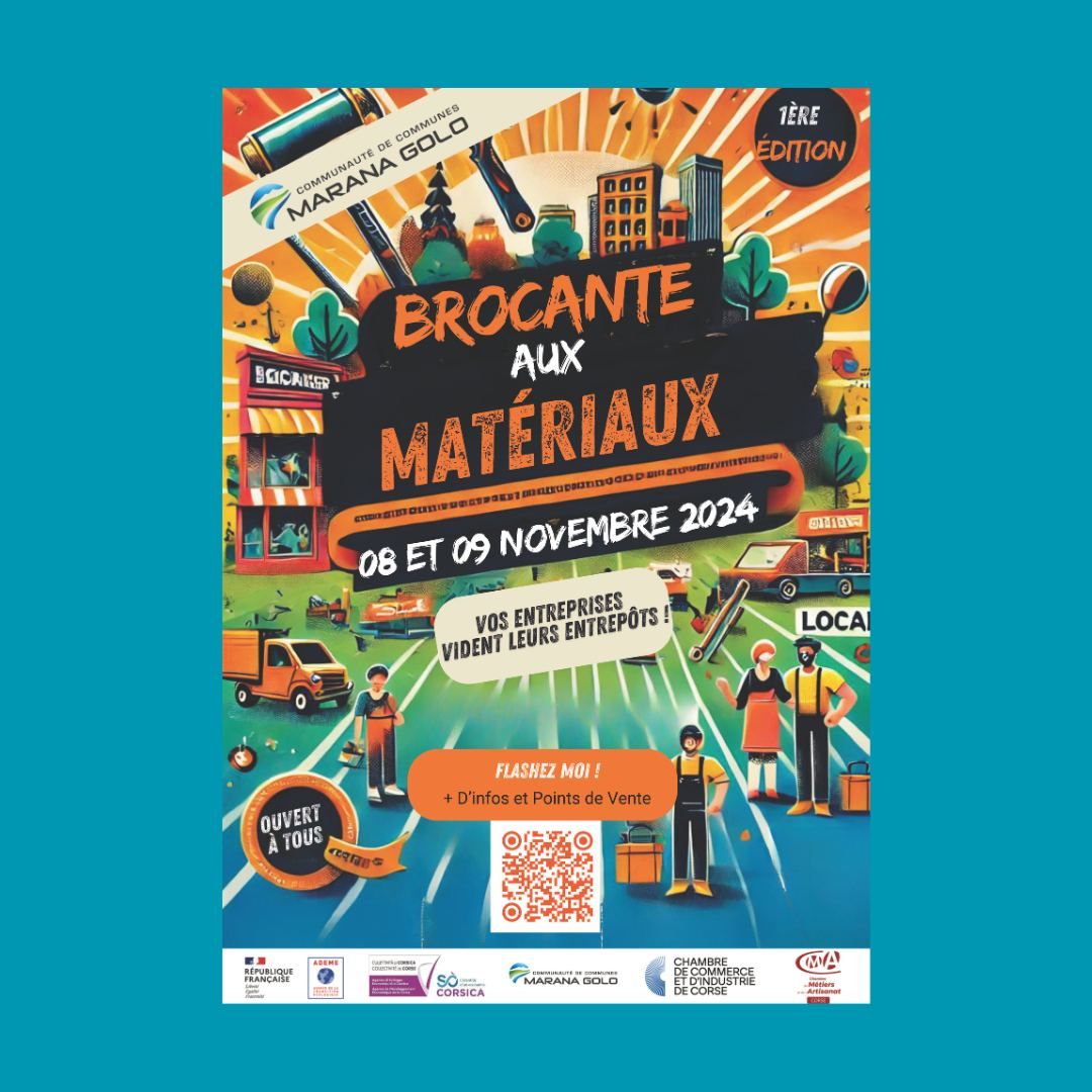 Affiche avec lieu et date de l'évènement en novembre 2024