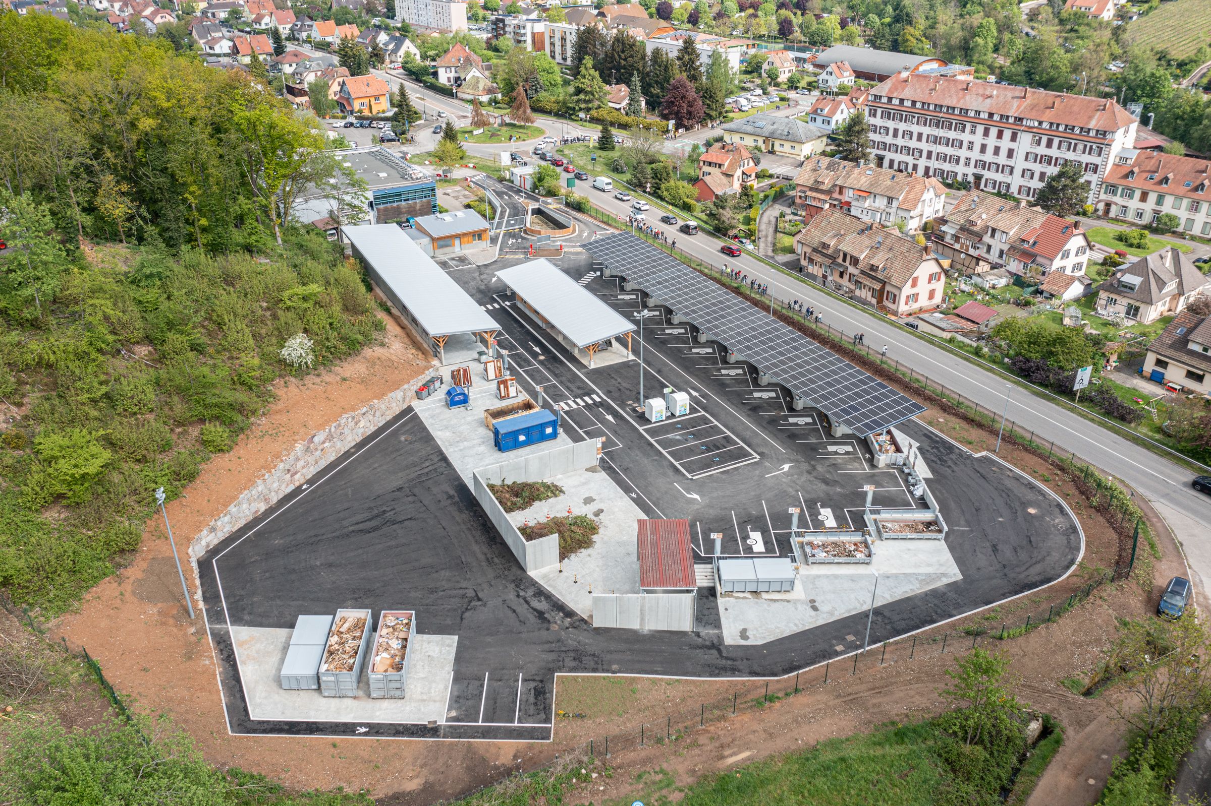 Vue aérienne du Tri Park